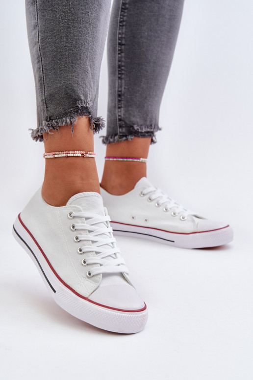 Women's Classic Low White Sneakers... Women's Classic Low White Sneakers...