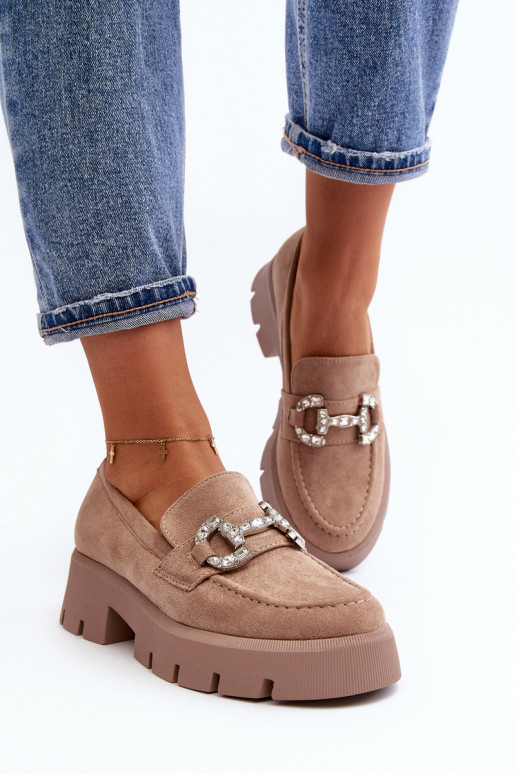 Mokasinai su ornamentais smėlio... Mokasinai su ornamentais smėlio...