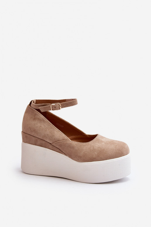 copy of Damskie Espadryle Na Koturnie Beżowe Malla