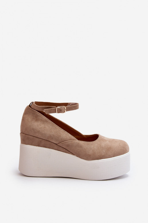 copy of Damskie Espadryle Na Koturnie Beżowe Malla