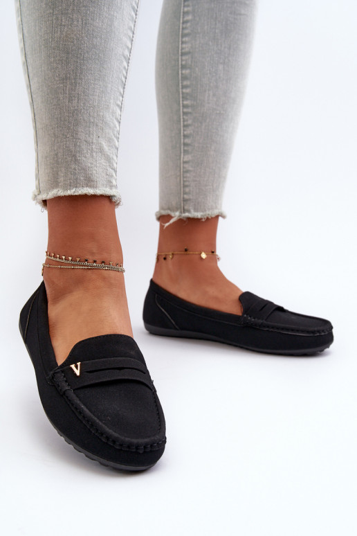Classic Black Women's Moccasins Iramarie Classic Black Women's Moccasins Iramarie