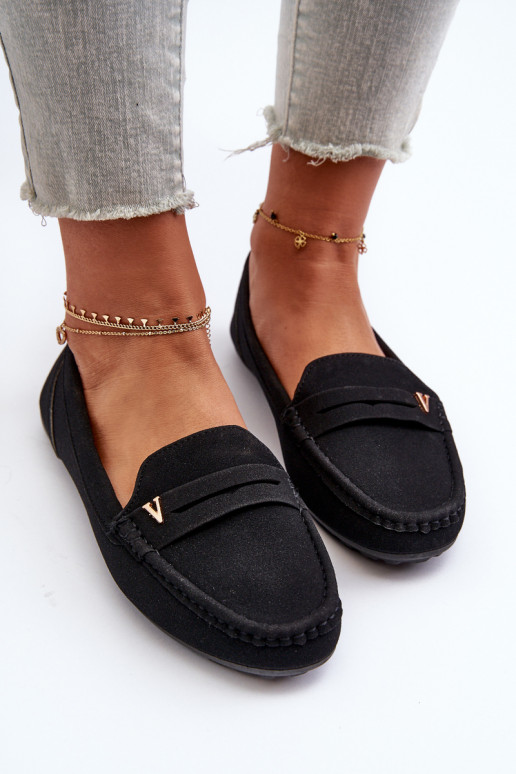 Classic Black Women's Moccasins Iramarie Classic Black Women's Moccasins Iramarie