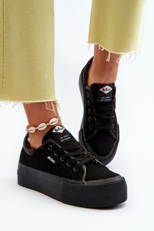 copy of Trampki Damskie Na Platformie Lee Cooper LCW-24-31-2180 Czarne