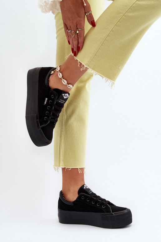 copy of Trampki Damskie Na Platformie Lee Cooper LCW-24-31-2180 Czarne