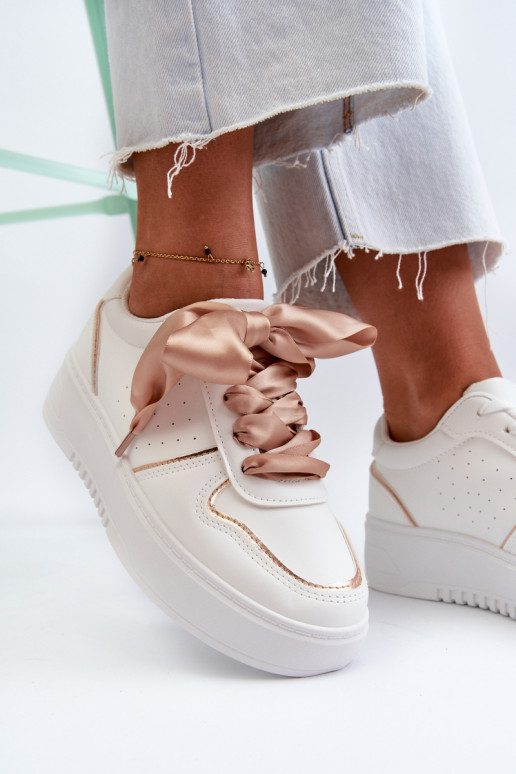 Women's Platform Sneakers White Tessama Women's Platform Sneakers White Tessama