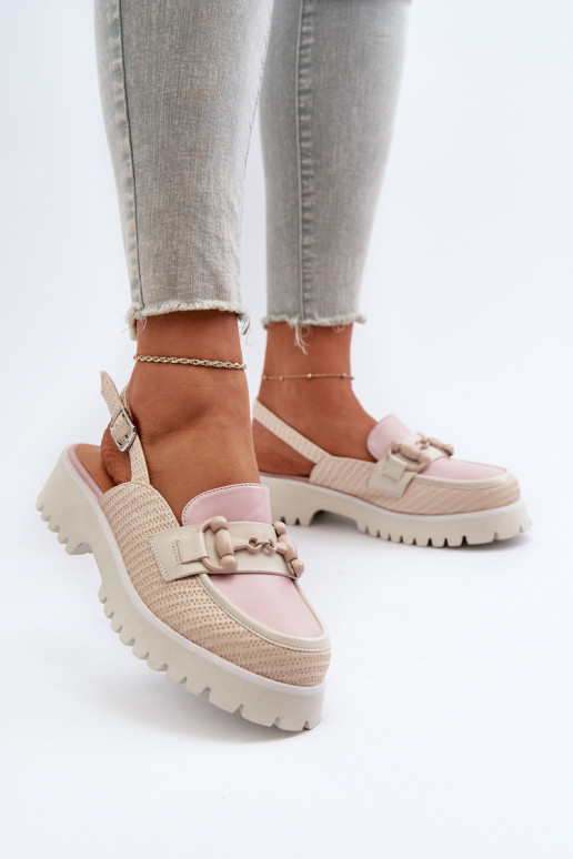 Women's Flat Heeled Sandals with... Women's Flat Heeled Sandals with...