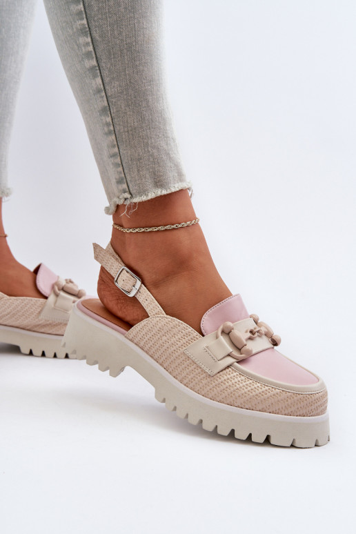 Women's Flat Heeled Sandals with... Women's Flat Heeled Sandals with...