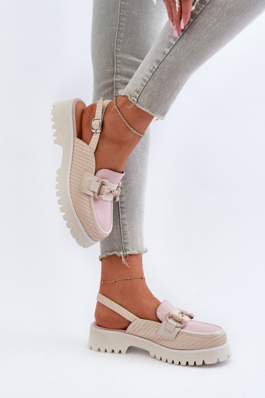 Women's Flat Heeled Sandals with... Women's Flat Heeled Sandals with...