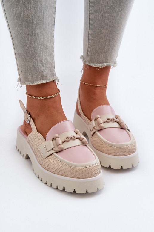 Women's Flat Heeled Sandals with... Women's Flat Heeled Sandals with...