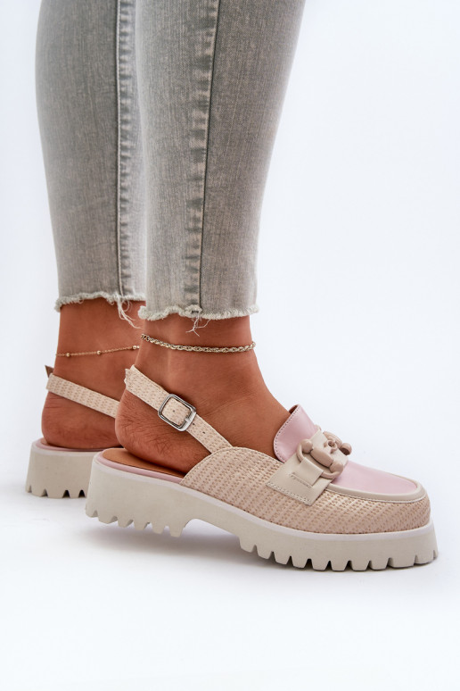 Women's Flat Heeled Sandals with... Women's Flat Heeled Sandals with...