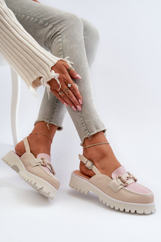 Women's Flat Heeled Sandals with... Women's Flat Heeled Sandals with...