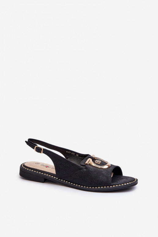 Elegant Women's Sandals with Gold... Elegant Women's Sandals with Gold...