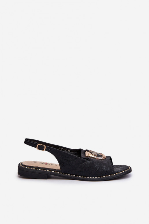 Elegant Women's Sandals with Gold... Elegant Women's Sandals with Gold...