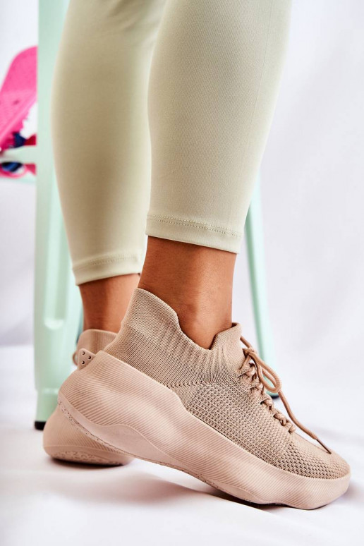 Slip-On Women's Sport Shoes Beige... Slip-On Women's Sport Shoes Beige...