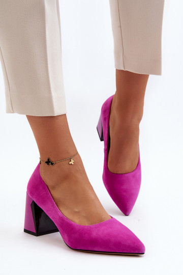 Suede Court Shoes with...