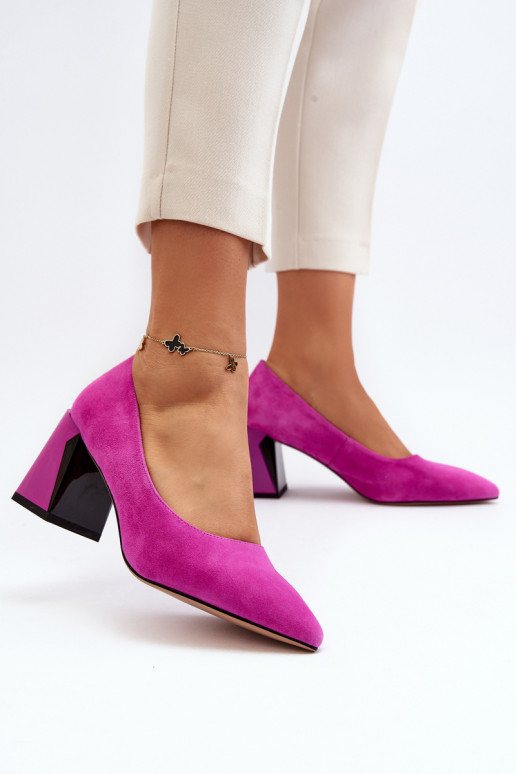 Suede Court Shoes with Stiletto Heel... Suede Court Shoes with Stiletto Heel...