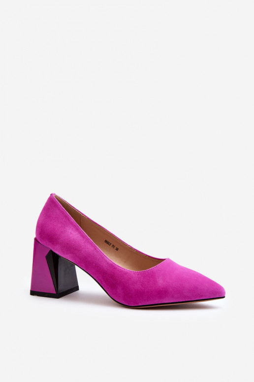 Suede Court Shoes with Stiletto Heel... Suede Court Shoes with Stiletto Heel...