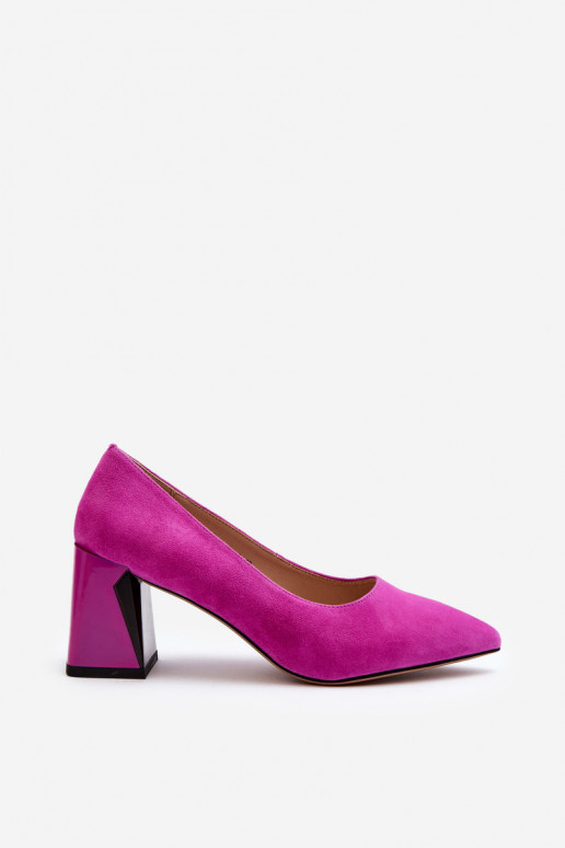 Suede Court Shoes with Stiletto Heel... Suede Court Shoes with Stiletto Heel...