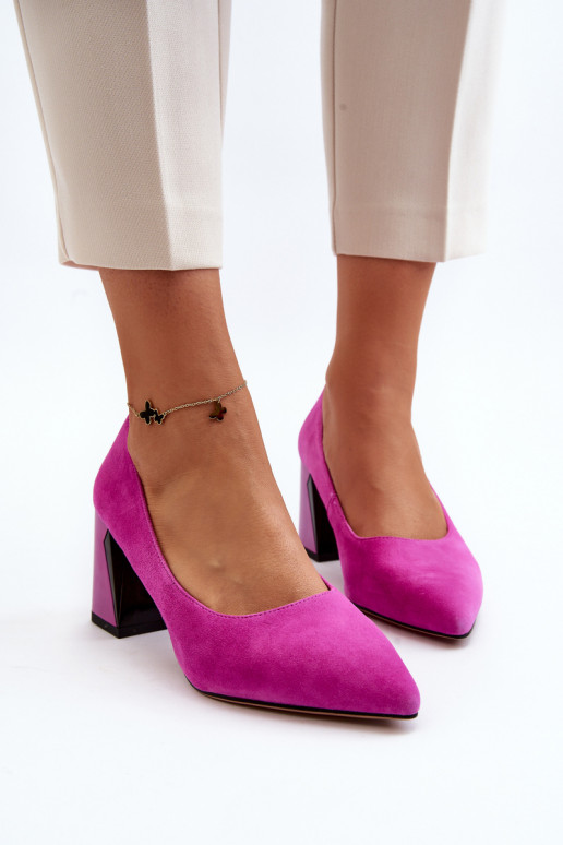 Suede Court Shoes with Stiletto Heel... Suede Court Shoes with Stiletto Heel...