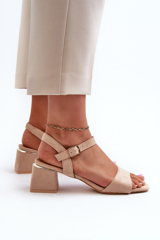 Women's Sandals on a Block Made of... Women's Sandals on a Block Made of...