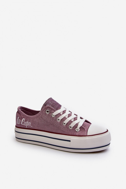 copy of Trampki Damskie Na Grubej Podeszwie Lee Cooper LCW-24-31-2219 Fioletowe