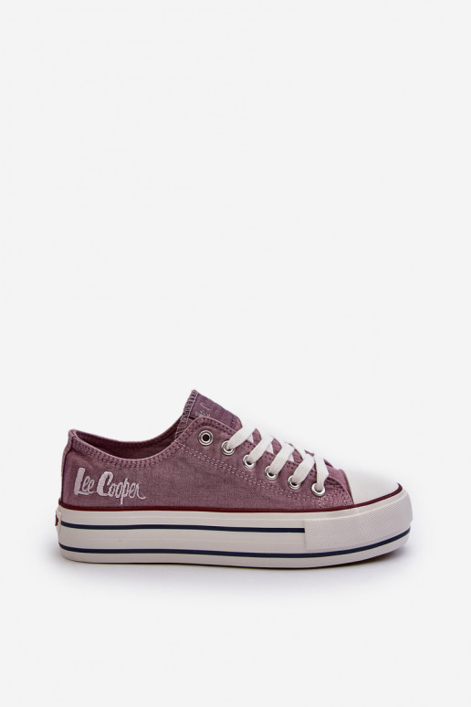 copy of Trampki Damskie Na Grubej Podeszwie Lee Cooper LCW-24-31-2219 Fioletowe