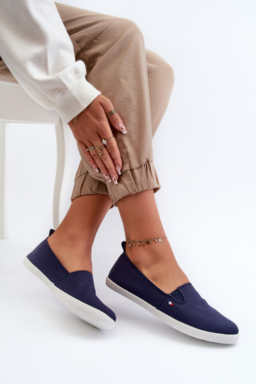 copy of Tenisówki Trampki Slip-On Damskie Granatowe Adrancia