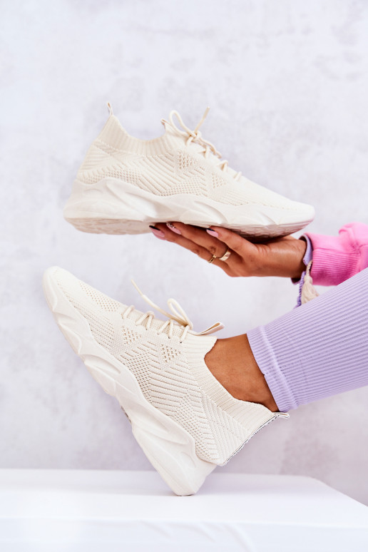 Sneakers Fabric Light Beige Nolene Sneakers Fabric Light Beige Nolene