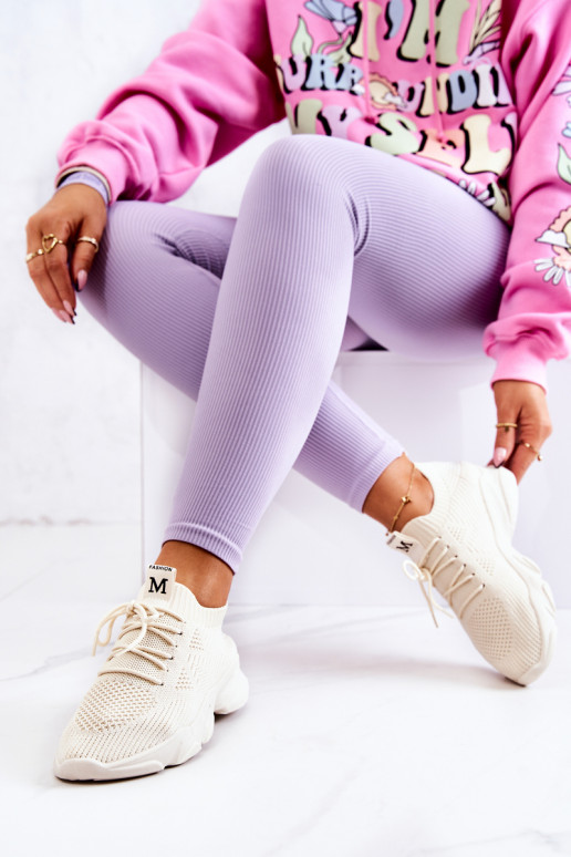 Sneakers Fabric Light Beige Nolene Sneakers Fabric Light Beige Nolene