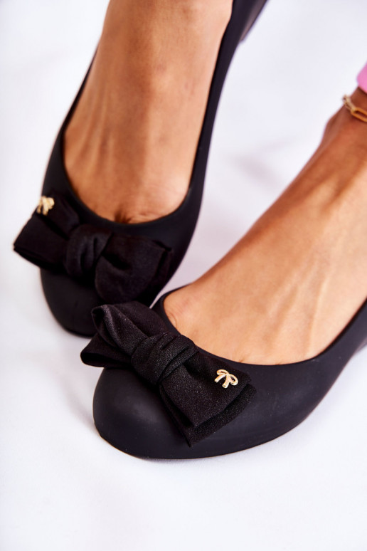Black Rubber Women's Ballerina Bow... Black Rubber Women's Ballerina Bow...