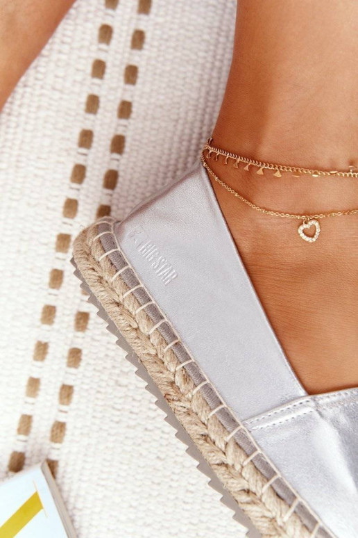 Leather Espadrilles On A Braided Sole... Leather Espadrilles On A Braided Sole...