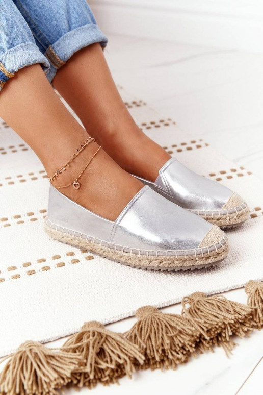 Leather Espadrilles On A Braided Sole... Leather Espadrilles On A Braided Sole...