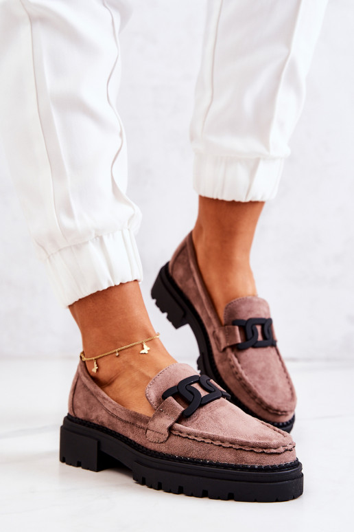 Suede Loafers With Decoration La.Fi... Suede Loafers With Decoration La.Fi...