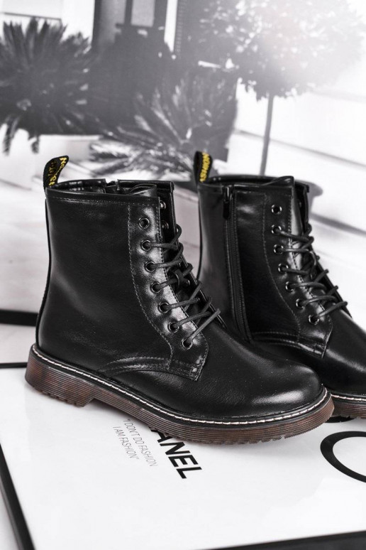 Women's Flat Boots Black Marita