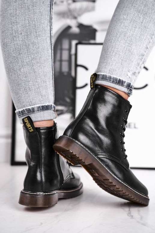 Women's Flat Boots Black Marita