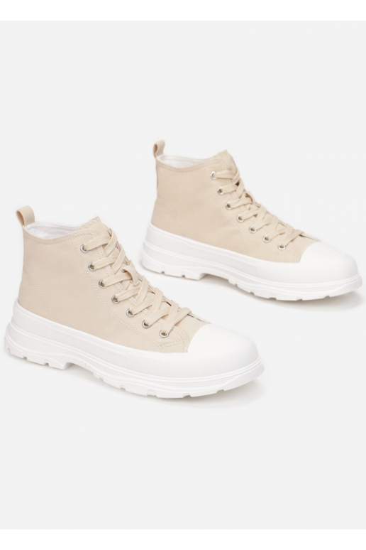 Women's High Sneakers On A Chunky... Women's High Sneakers On A Chunky...