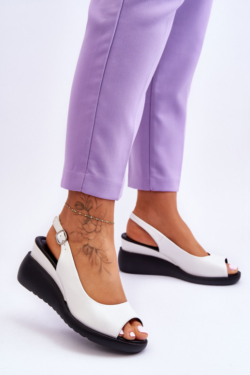 Women's Wedge Sandals Sergio Leone White Women's Wedge Sandals Sergio Leone White