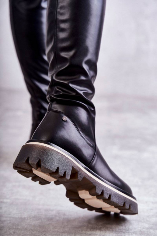 Leather boots Over the knee GOE... Leather boots Over the knee GOE...