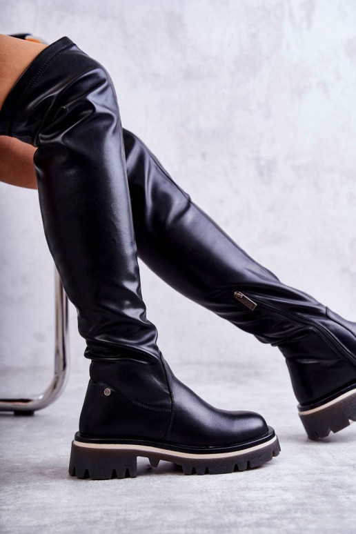 Leather boots Over the knee GOE... Leather boots Over the knee GOE...
