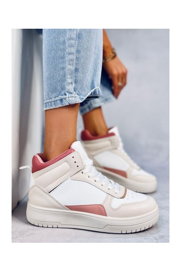 White-pink womens sneakers... 2