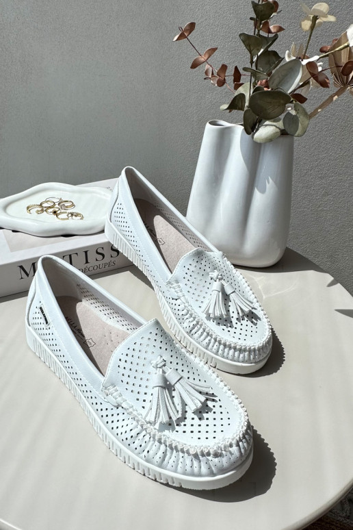 White Women's Cutout Moccasins Made... White Women's Cutout Moccasins Made...