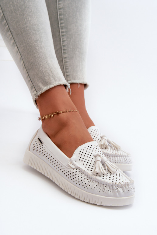White Women's Cutout Moccasins Made... White Women's Cutout Moccasins Made...