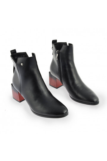 Boots on Chunky Heel with...