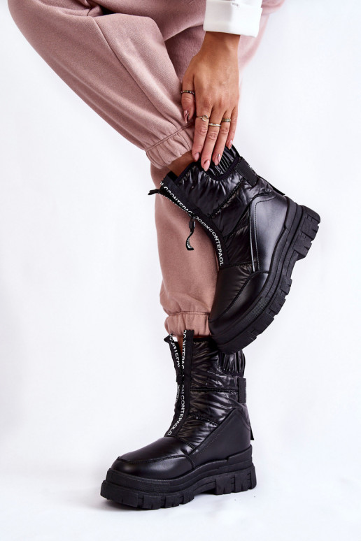 Snow boots with elastic band womens... Snow boots with elastic band womens...