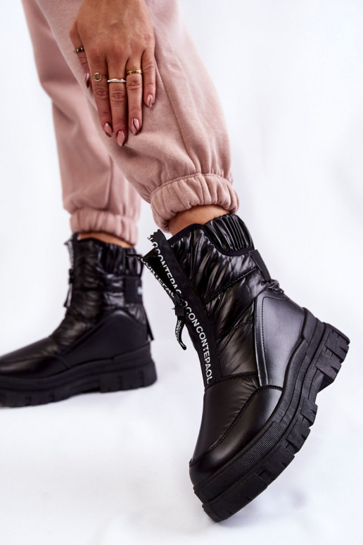 Snow boots with elastic band womens... Snow boots with elastic band womens...