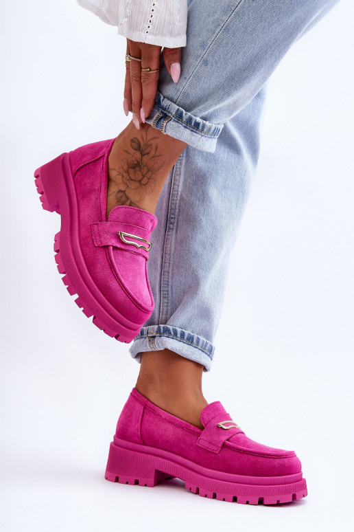 Women's Suede Slip-On Loafers Pink... Women's Suede Slip-On Loafers Pink...