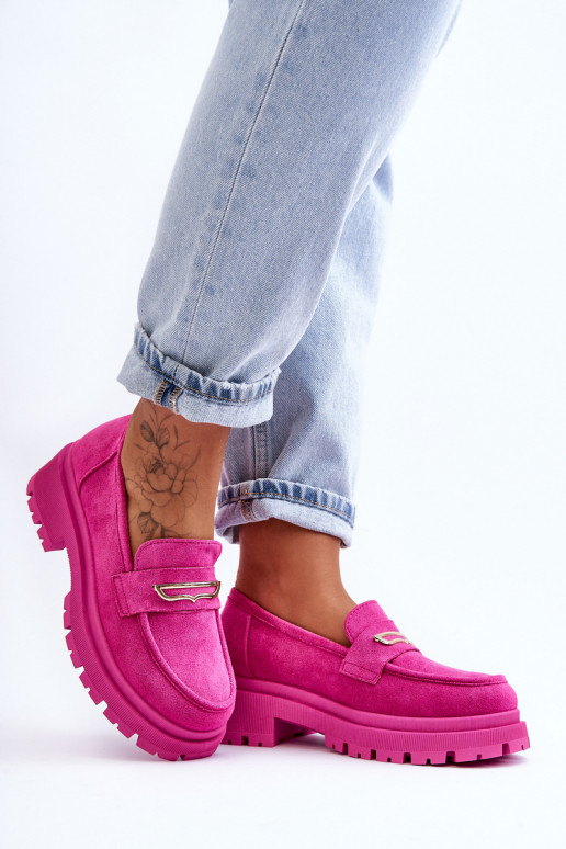 Women's Suede Slip-On Loafers Pink... Women's Suede Slip-On Loafers Pink...