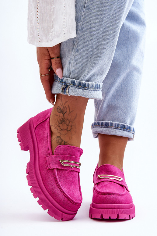 Women's Suede Slip-On Loafers Pink... Women's Suede Slip-On Loafers Pink...