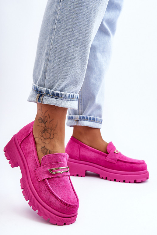 Women's Suede Slip-On Loafers Pink... Women's Suede Slip-On Loafers Pink...