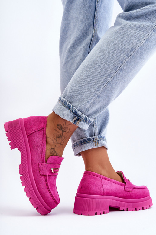 Women's Suede Slip-On Loafers Pink... Women's Suede Slip-On Loafers Pink...
